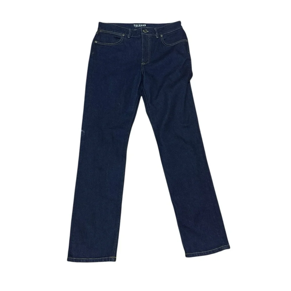 Tecovas Jeans Womens Size 29 Stovepipe Western Goods Dark Wash Blue Denim Pant - Picture 1 of 5